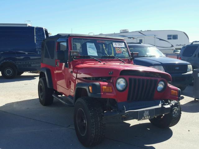 1J4FA44S06P758960 - 2006 JEEP WRANGLER / RED photo 1