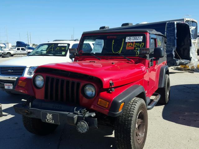 1J4FA44S06P758960 - 2006 JEEP WRANGLER / RED photo 2