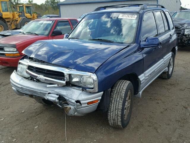 2CNBJ634026918053 - 2002 CHEVROLET TRACKER LT BLUE photo 2