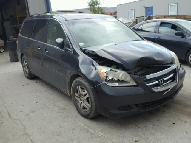 5FNRL38676B033905 - 2006 HONDA ODYSSEY EX BLACK photo 1