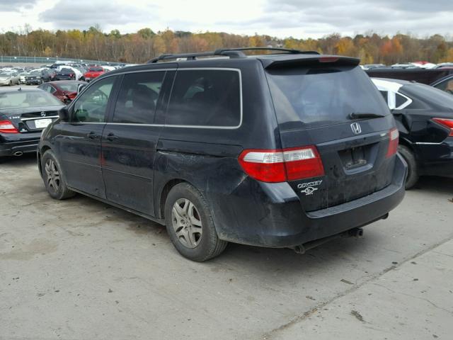 5FNRL38676B033905 - 2006 HONDA ODYSSEY EX BLACK photo 3