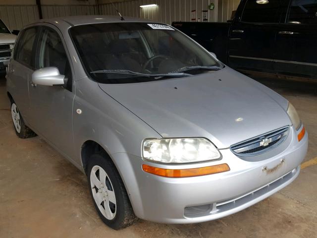 KL1TD66646B673118 - 2006 CHEVROLET AVEO BASE Күміс фото 1
