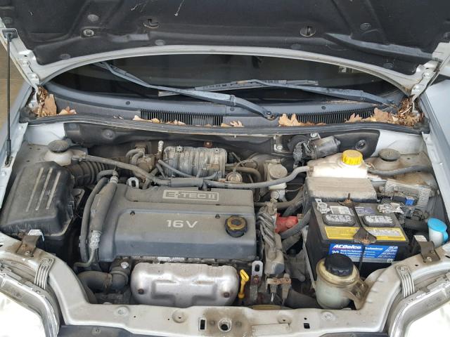 KL1TD66646B673118 - 2006 CHEVROLET AVEO BASE Күміс фото 7