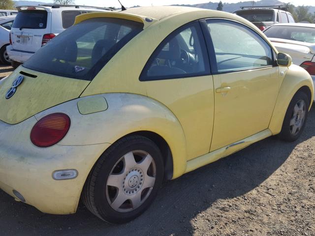 3VWCT21C61M411648 - 2001 VOLKSWAGEN NEW BEETLE ყვითელი ფოტო 10