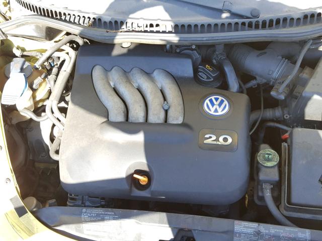 3VWCT21C61M411648 - 2001 VOLKSWAGEN NEW BEETLE ყვითელი ფოტო 7