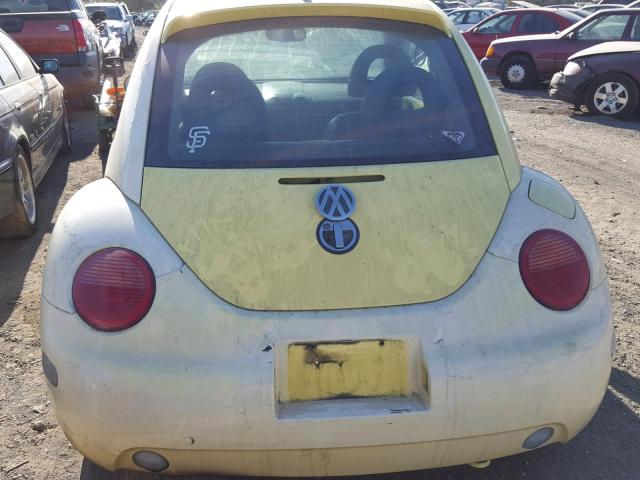 3VWCT21C61M411648 - 2001 VOLKSWAGEN NEW BEETLE ყვითელი ფოტო 9