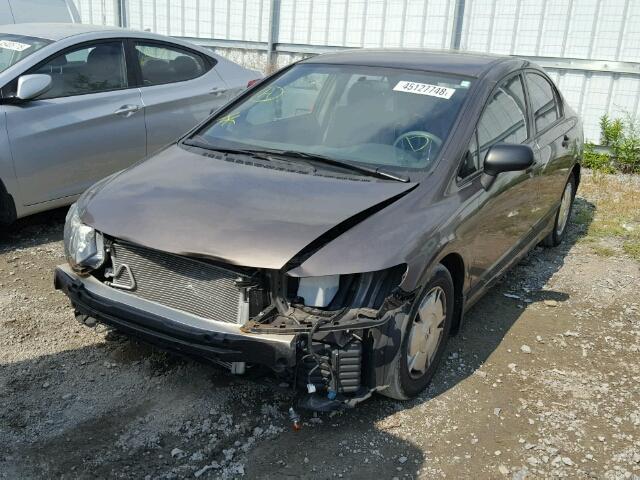 2HGFA1F4XAH044710 - 2010 HONDA CIVIC DX-G BROWN photo 2