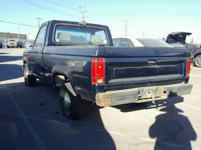 1FTCR10AXNTA85968 - 1992 FORD RANGER BLUE photo 3