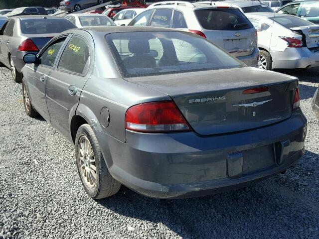 1C3EL46X74N277346 - 2004 CHRYSLER SEBRING LX GRAY photo 3