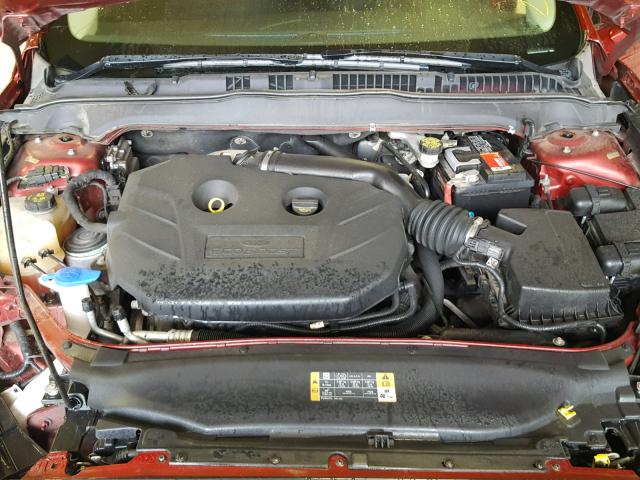 3FA6P0H97DR109432 - 2013 FORD FUSION SE أحمر صورة 7
