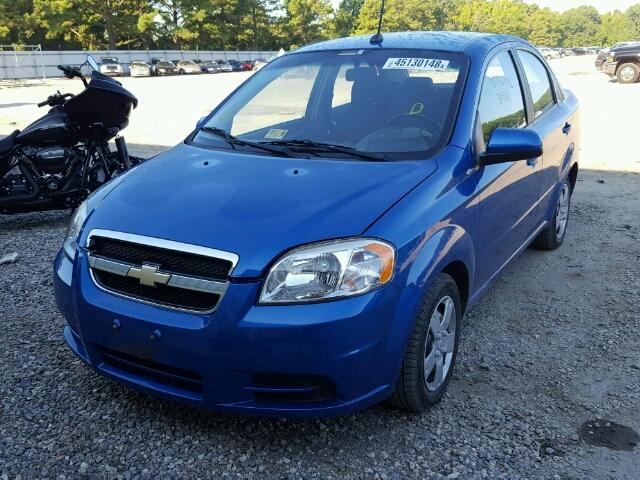 KL1TD5DE0AB090512 - 2010 CHEVROLET AVEO LS BLUE photo 2