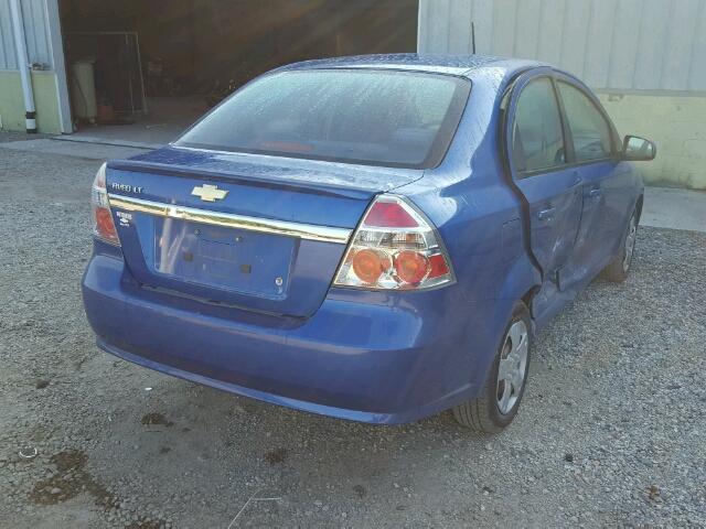 KL1TD5DE0AB090512 - 2010 CHEVROLET AVEO LS BLUE photo 4