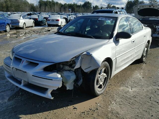 1G2NW52E74C228533 - 2004 PONTIAC GRAND AM G SILVER photo 2