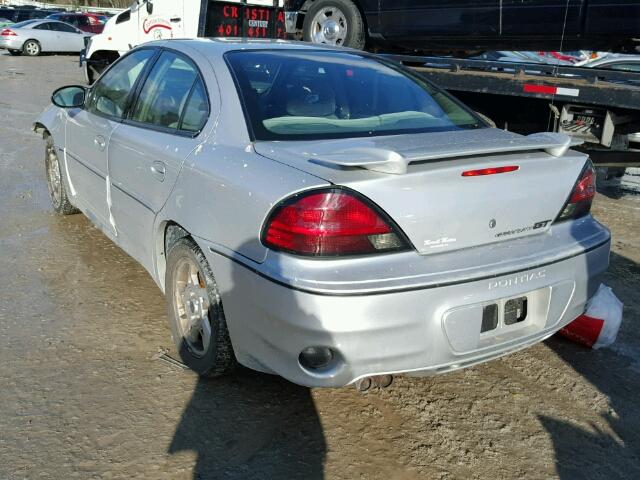 1G2NW52E74C228533 - 2004 PONTIAC GRAND AM G SILVER photo 3