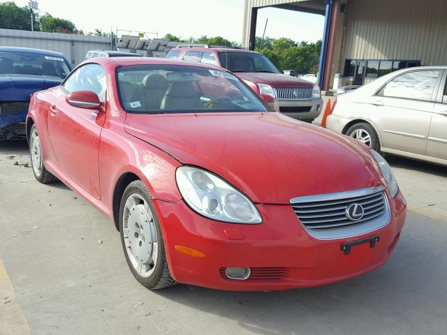 JTHFN48Y920024506 - 2002 LEXUS SC 430 RED photo 1