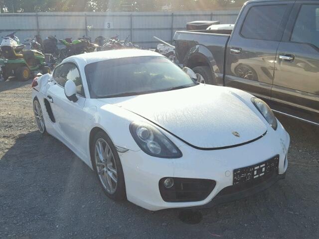 WP0AA2A84EK170665 - 2014 PORSCHE CAYMAN WHITE photo 1