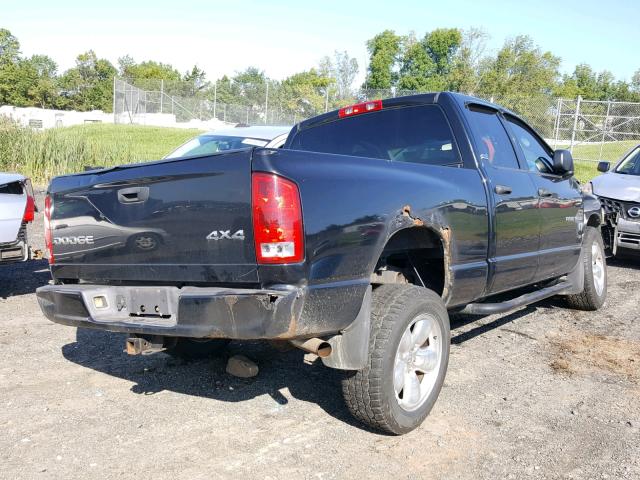 1D3HU18ZX2J256652 - 2002 DODGE RAM 1500 BLACK photo 4