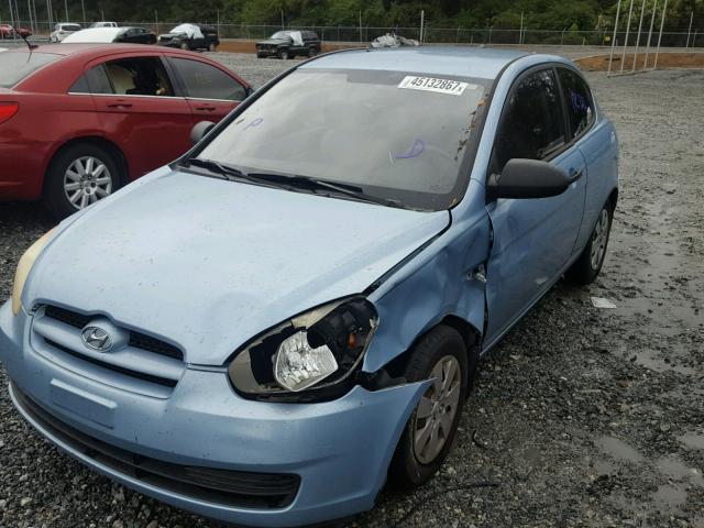 KMHCM36C08U058369 - 2008 HYUNDAI ACCENT BLUE photo 2