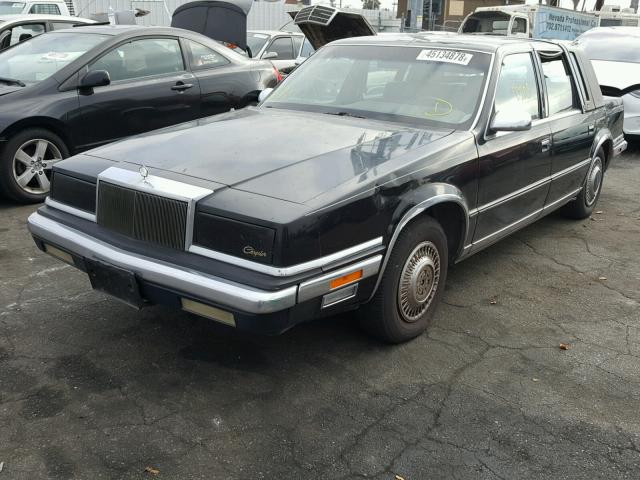 1C3XY66R8LD709390 - 1990 CHRYSLER NEW YORKER BLACK photo 2