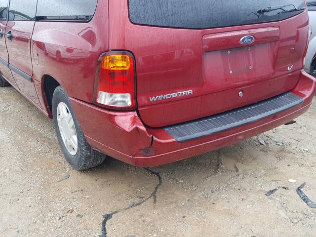 2FMZA51432BB26305 - 2002 FORD WINDSTAR L RED photo 9