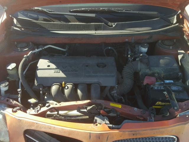 5Y2SL63875Z478066 - 2005 PONTIAC VIBE ORANGE photo 7