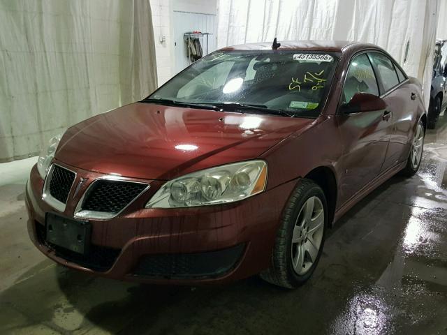 1G2ZJ57B294272455 - 2009 PONTIAC G6 RED photo 2