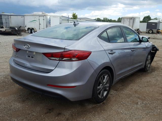 5NPD84LF6HH021757 - 2017 HYUNDAI ELANTRA GRAY photo 4