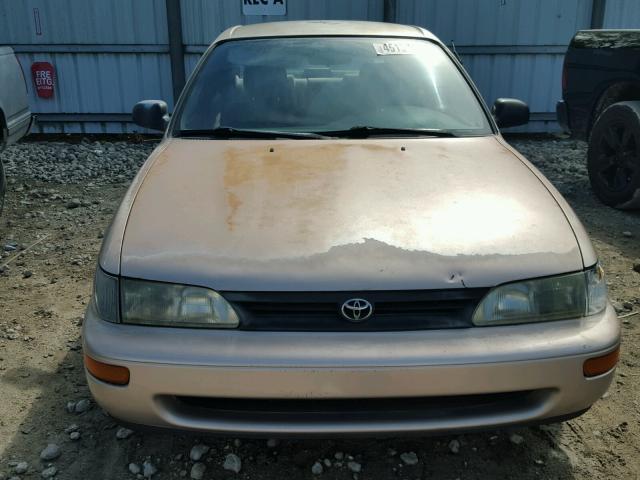 1NXAE09B7SZ248084 - 1995 TOYOTA COROLLA LE TAN photo 9