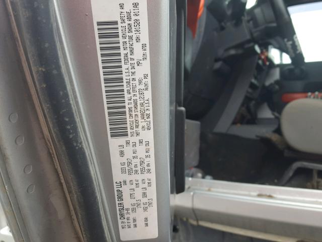 1J4AA2D1XAL121872 - 2010 JEEP WRANGLER S SILVER photo 10