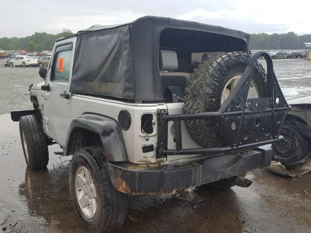 1J4AA2D1XAL121872 - 2010 JEEP WRANGLER S SILVER photo 3