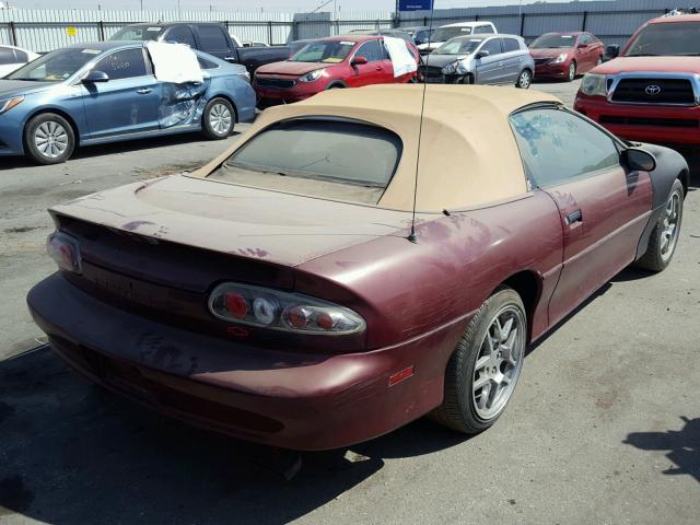 2G1FP32P1S2167446 - 1995 CHEVROLET CAMARO Z28 MAROON photo 4