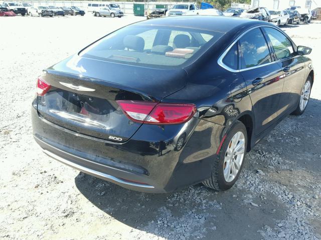 1C3CCCABXGN166615 - 2016 CHRYSLER 200 LIMITE BLACK photo 4