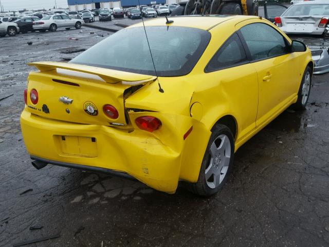 1G1AT18H097153437 - 2009 CHEVROLET COBALT LT YELLOW photo 4