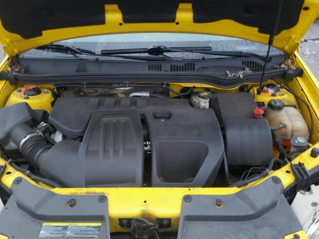 1G1AT18H097153437 - 2009 CHEVROLET COBALT LT YELLOW photo 7