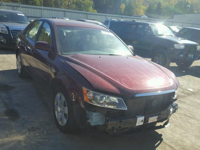 5NPET46C67H214610 - 2007 HYUNDAI SONATA GLS RED photo 1