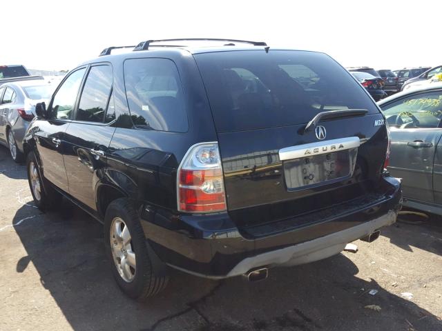 2HNYD18245H552665 - 2005 ACURA MDX BLACK photo 3