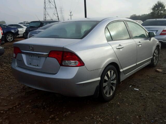 19XFA1F97AE032956 - 2010 HONDA CIVIC EXL SILVER photo 4