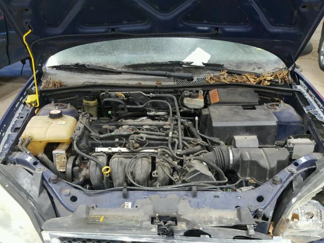 1FAFP34N15W116556 - 2005 FORD FOCUS ZX4 BLUE photo 7