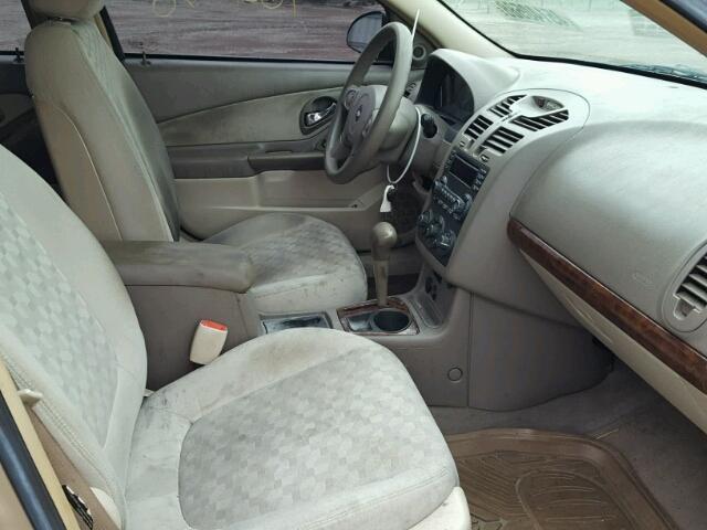 1G1ZT52865F140548 - 2005 CHEVROLET MALIBU LS ოქროსფერი ფოტო 5