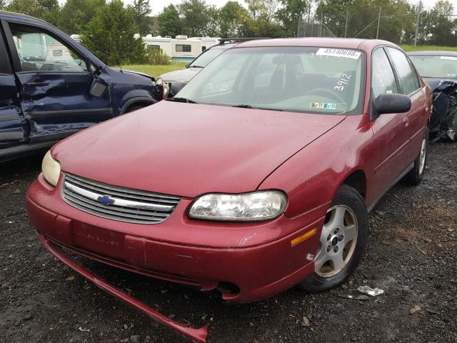 1G1ND52F34M605999 - 2004 CHEVROLET CLASSIC RED photo 2