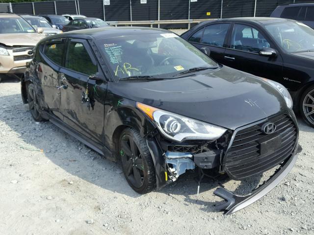 KMHTC6AE0FU241135 - 2015 HYUNDAI VELOSTER T BLACK photo 1