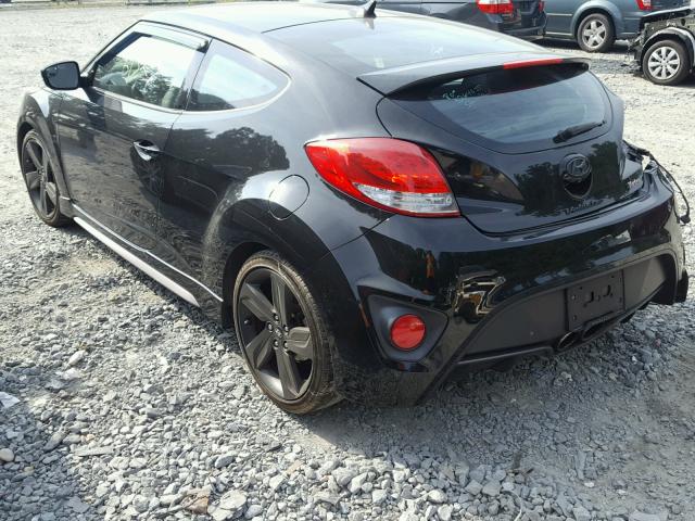 KMHTC6AE0FU241135 - 2015 HYUNDAI VELOSTER T BLACK photo 3