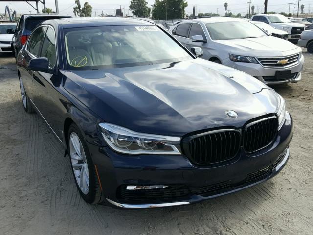 WBA7F0C58JGM23130 - 2018 BMW 750 I BLUE photo 1