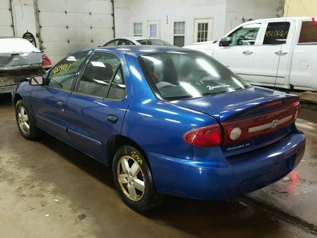 1G1JF52F537270900 - 2003 CHEVROLET CAVALIER L BLUE photo 3