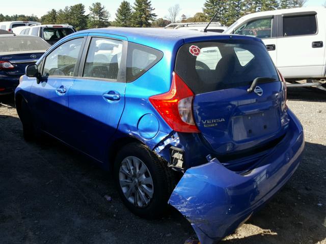 3N1CE2CP8EL411016 - 2014 NISSAN VERSA NOTE BLUE photo 3