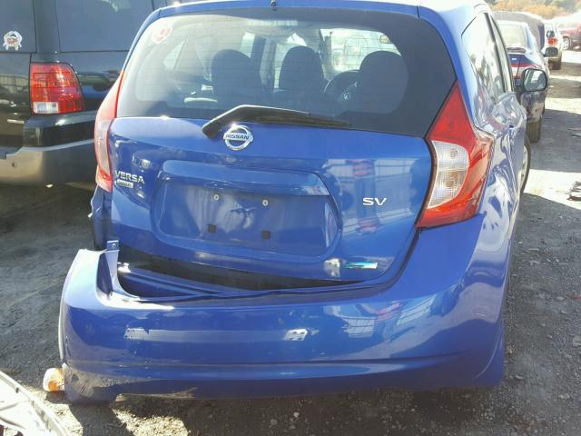 3N1CE2CP8EL411016 - 2014 NISSAN VERSA NOTE BLUE photo 9