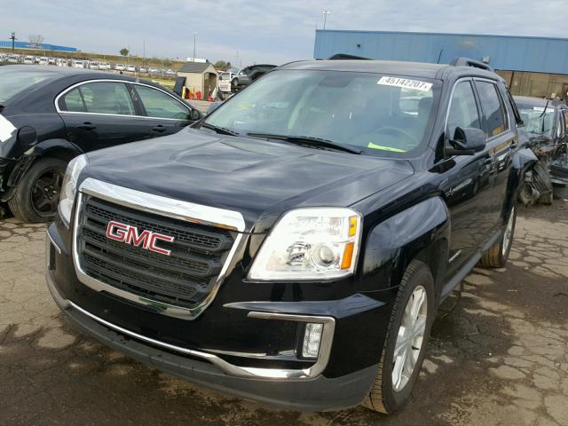 2GKFLTEK0H6318317 - 2017 GMC TERRAIN BLACK photo 2