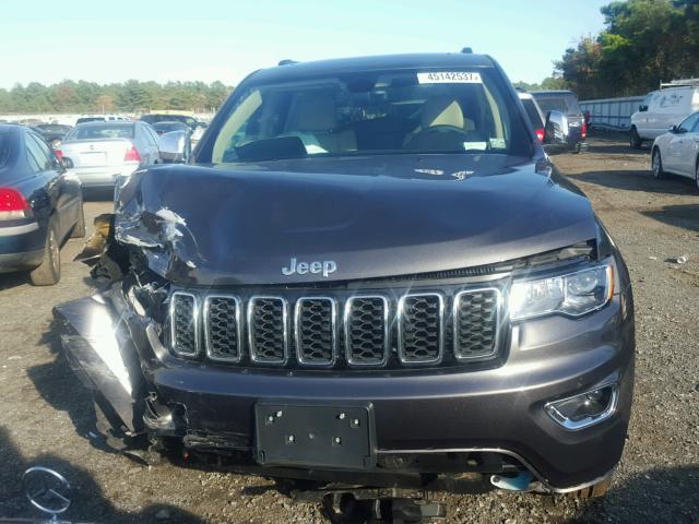 1C4RJFBG0HC867524 - 2017 JEEP GRAND CHER GRAY photo 7