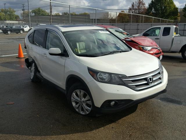 5J6RM4H72CL041215 - 2012 HONDA CR-V EXL WHITE photo 1