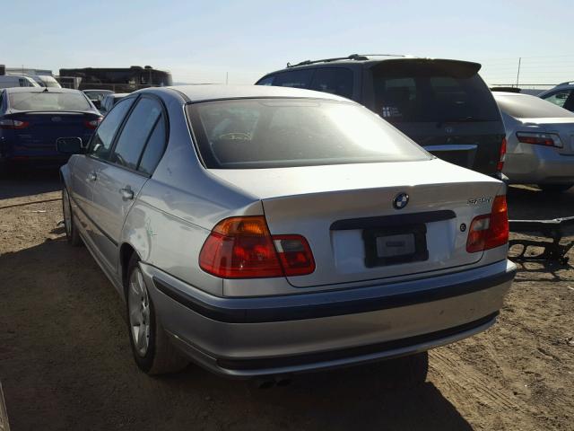 WBAAN37431ND46063 - 2001 BMW 325 SILVER photo 3